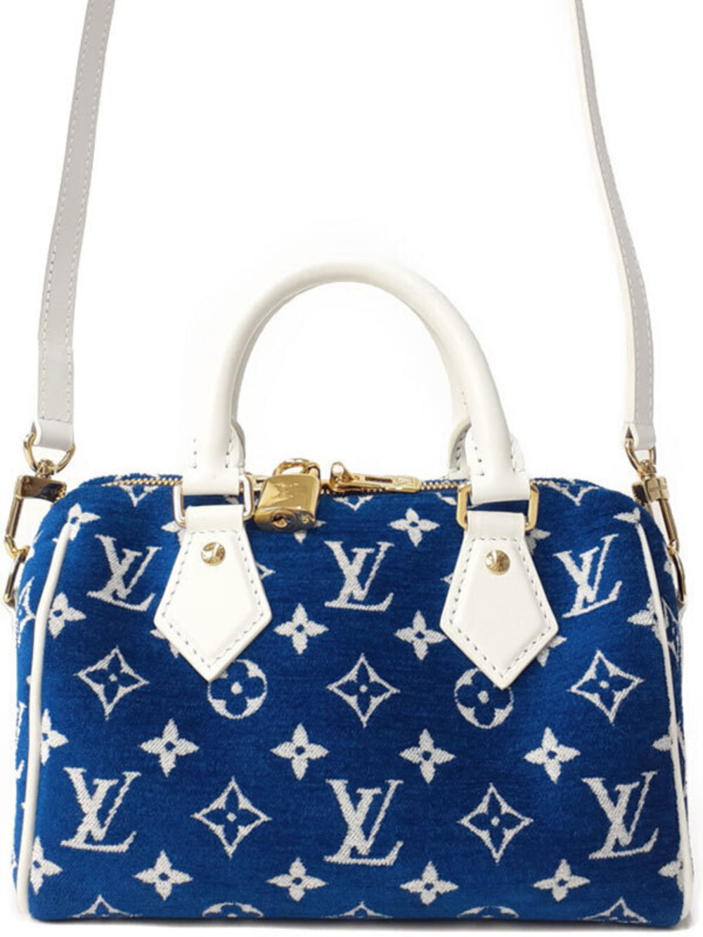 Louis Vuitton Monogram Jacquard Velvet Speedy Bandouliere Bag